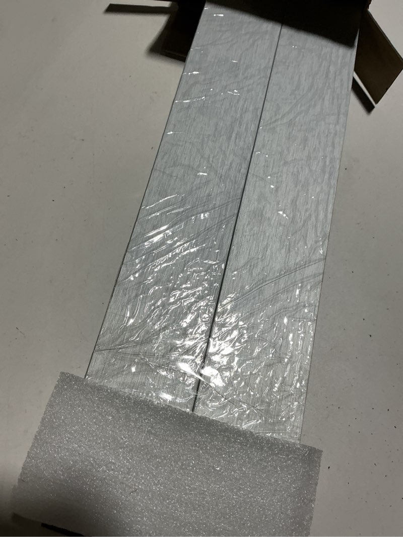 Condition photo showing Good Condition for canvas floater frame for 24x24 oil paintings, diy metal square floating frame with 1.5 inch deep for art prints artwork landscape portrait living room wall decor (silver) 24x24" silver