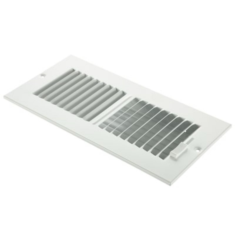 reliabilt 10-in x 4-in 2-way steel white sidewall/ceiling register
