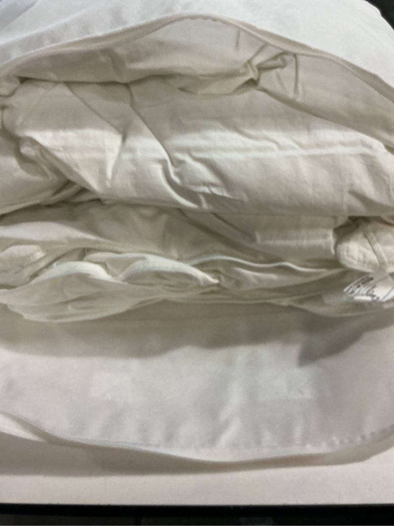 Condition photo showing Good Condition for lightweight premium down alternative comforter, full/queen, white