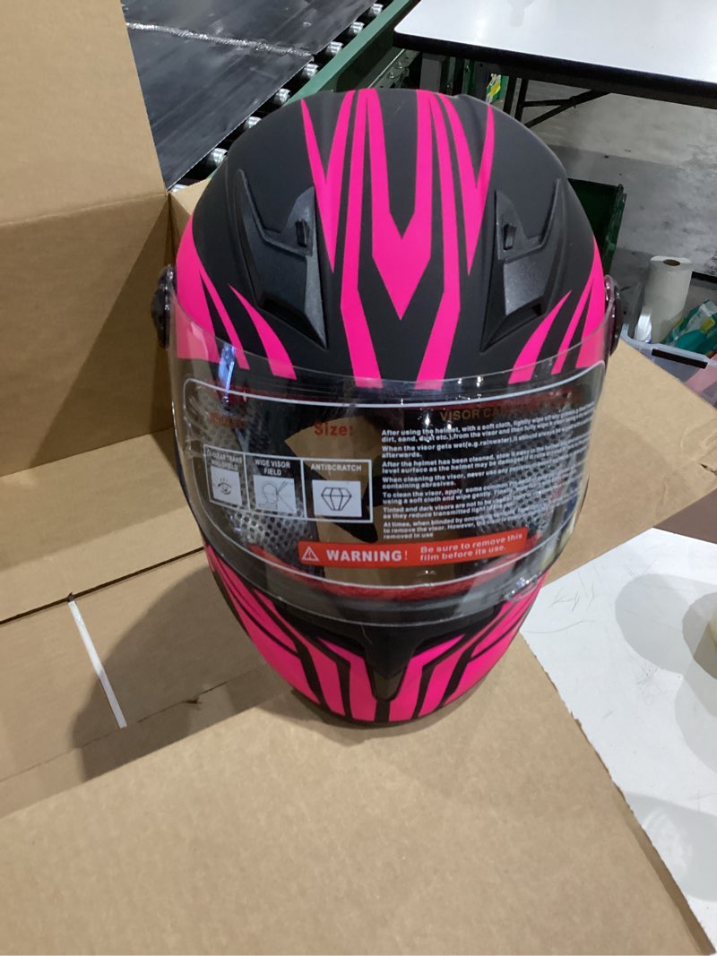Condition photo showing Good Condition for motorcycle helmets for kids, teens, motorbike, scooter, bmx, atv, full face helmets for boys and girls, dot approved