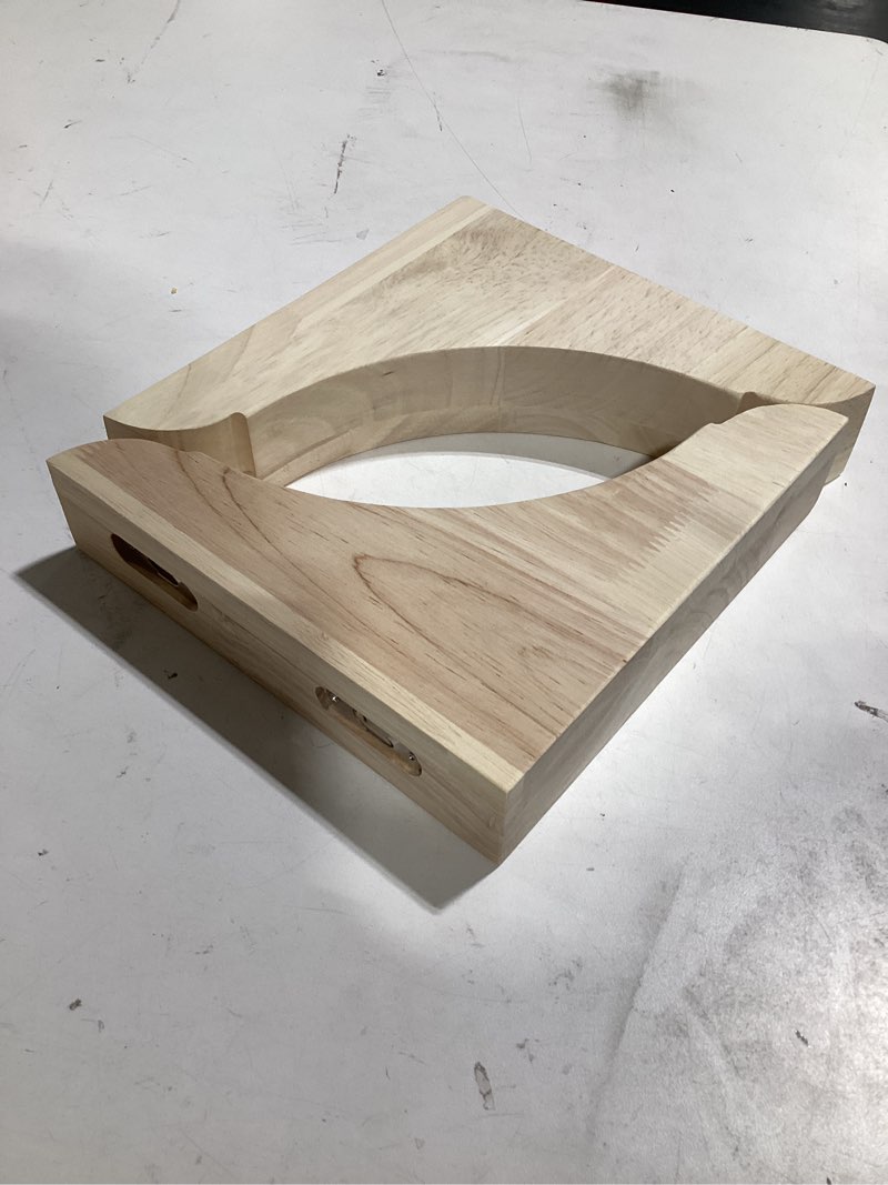 Condition photo showing Good Condition for vercraft 2 pcs wood corbels wooden shelf brackets, unfinished paintable bracket with hanging hook for doorway countertop kitchen cabinet book shelves, rubber wood (8 x 8 x 1.75 inches) 2 8 x 8 x 1.75 inches