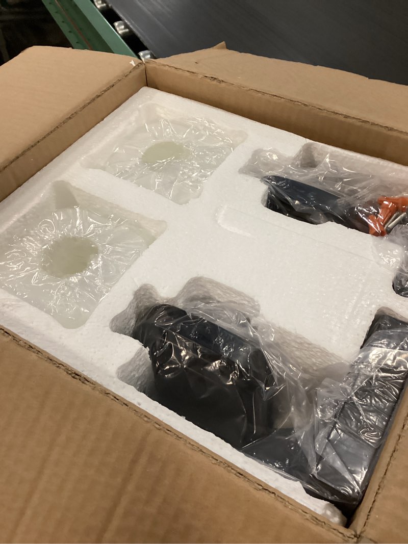 Condition photo showing New/Like New for 4.72 inches bathroom vanity lights, 1-light black bathroom llight fixtures over mirror with milky white square glass shade, modern farmhouse bathroom wall lamp, wall sconces set of two black 4.7 inch : 1-light