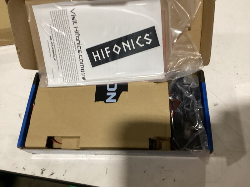 Condition photo showing New/Like New for hifonics bxipro1.5 bass enhancer, digital processor with dash mount remote control, integration with any vehicle for upgraded subwoofer system, black