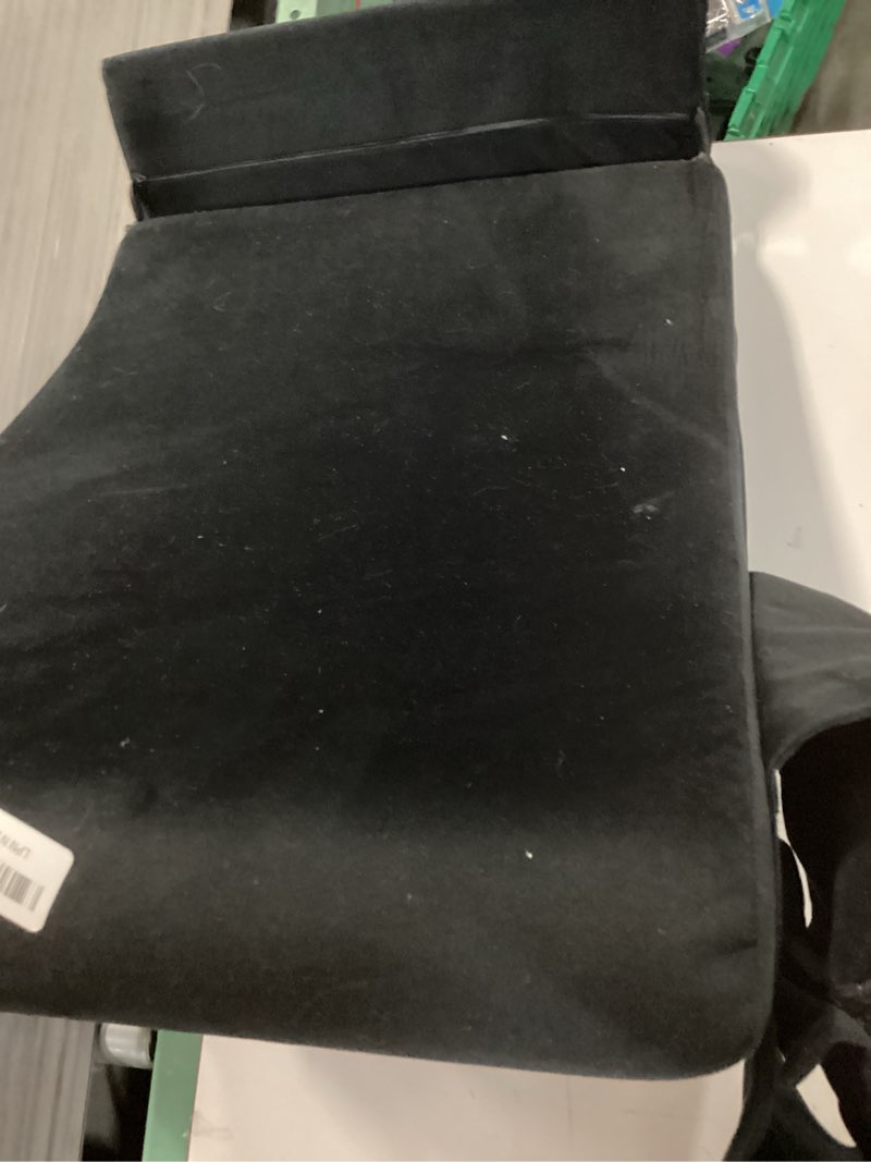 Condition photo showing As Is for enitya back pillow for bed sitting up, 19" reading pillow for sitting in bed adult, back support pillow with arms for watching tv/reading/gaming/resting, medium(black) black medium(5'1"-5'10")