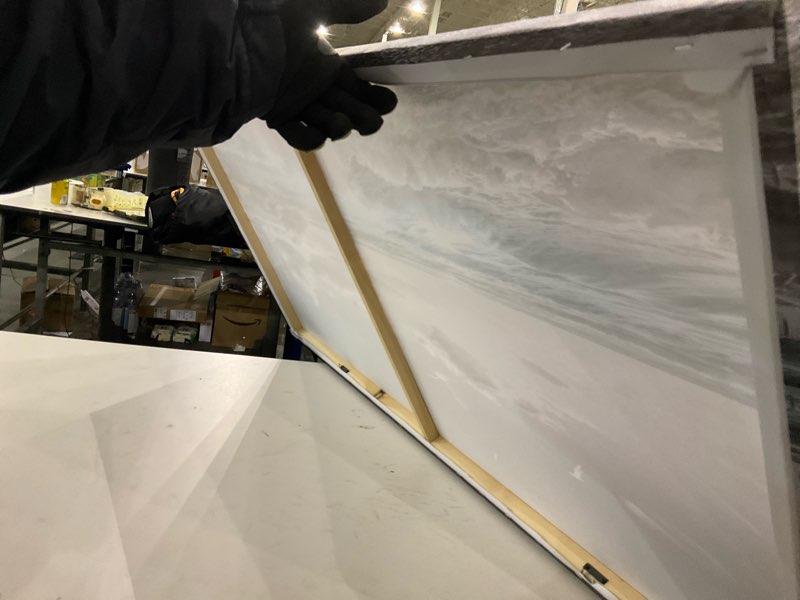 Condition photo showing As Is for Wall decore painting 