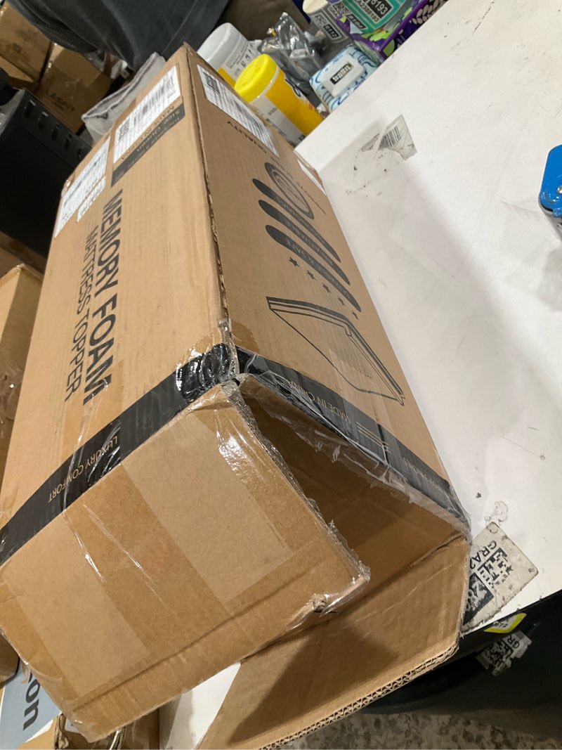 Condition photo showing Good Condition for VALUXE Queen Mattress Topper 3 Inch Cooling Gel Memory Foam, CertiPUR-US Certified Topper & Pad for Back Pain Relief, Soft Breathable Bedding with Pressure Relief (Blue) Queen 3 INCH