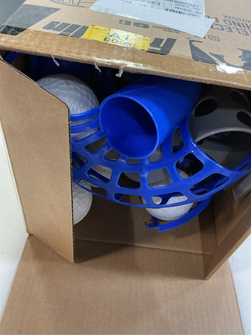 Condition photo showing As Is for Franklin Sports MLB Electronic Baseball Pitching Machine - Automatic Youth Pitching Machine with (6) Plastic Baseballs Included -Youth Baseball Pitcher Pitching Machine (Includes 6 Balls)