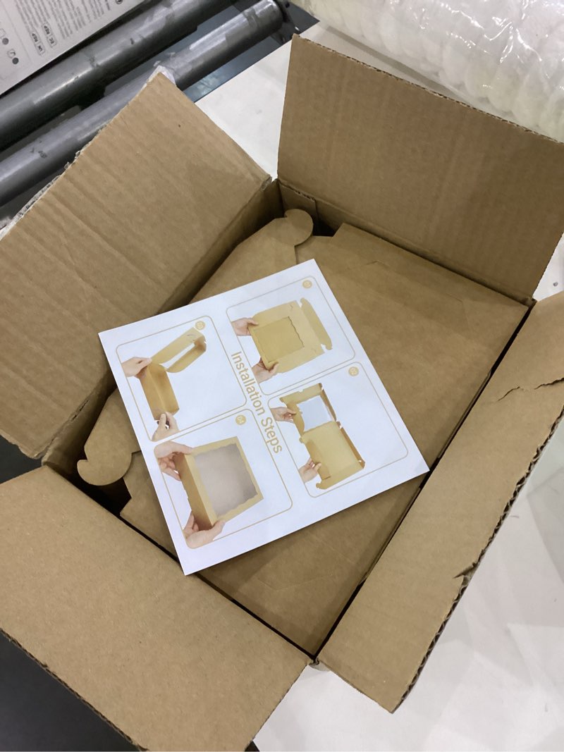Condition photo showing Good Condition for 5x5x2 Inch Truffle Boxes Pastry Gift Boxes Bakery Boxes Cookies Soap Box Chocolate Covered Strawberries Boxes Browine Cake Treat Box for Party Favors 100 5"X5X2"
