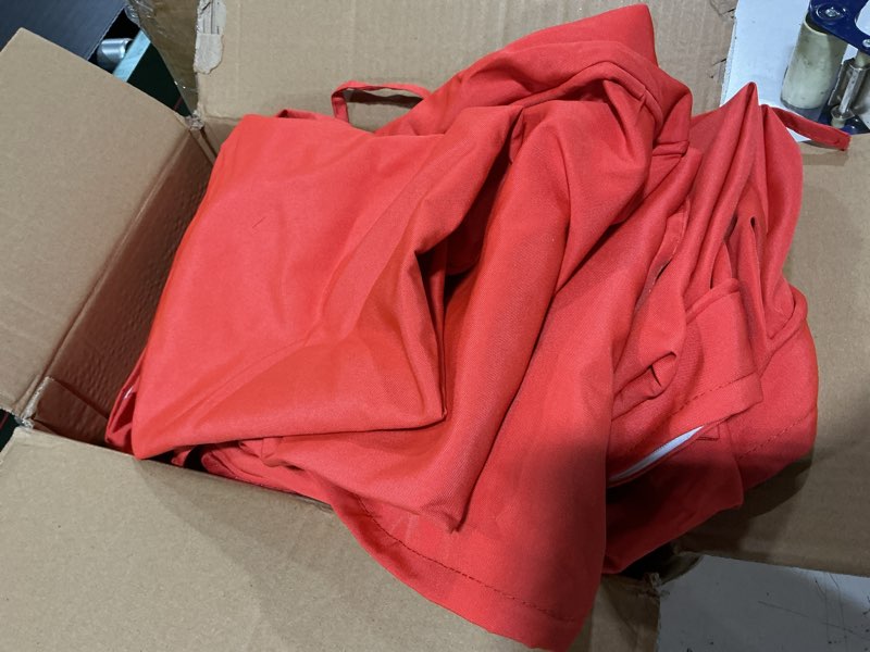 Condition photo showing Good Condition for 9pcs outdoor chair cushions covers waterproof anti-fading for 5 pack patio set cushion slipcovers, outdoor furniture cover replacement, covers only, orange