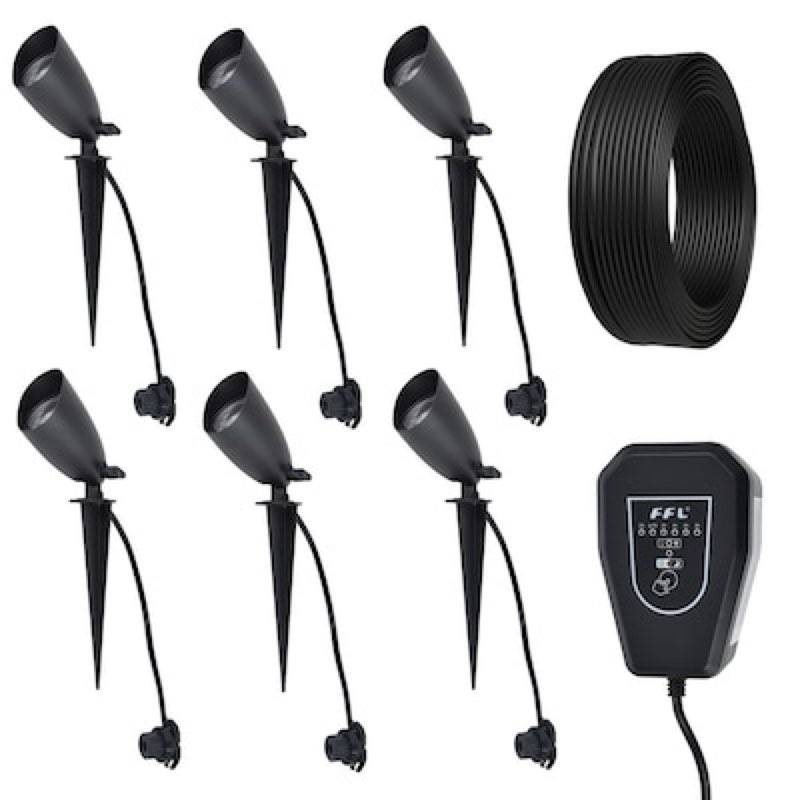 1k+ views last week harbor breeze spot light 420 -lumens 5 -watt black low voltage cool white hardwired led spot