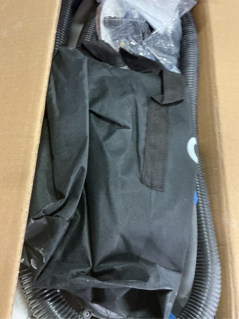 Condition photo showing As Is for AZZUNO Drywall Sander, 12A Popcorn Ceiling Removal Tool, 5-Speed 800-1900RPM Drywall Sander with Vacuum Dust Collector, LED Light & 12pcs Discs, Foldable/Extendable Handle Sky Blue