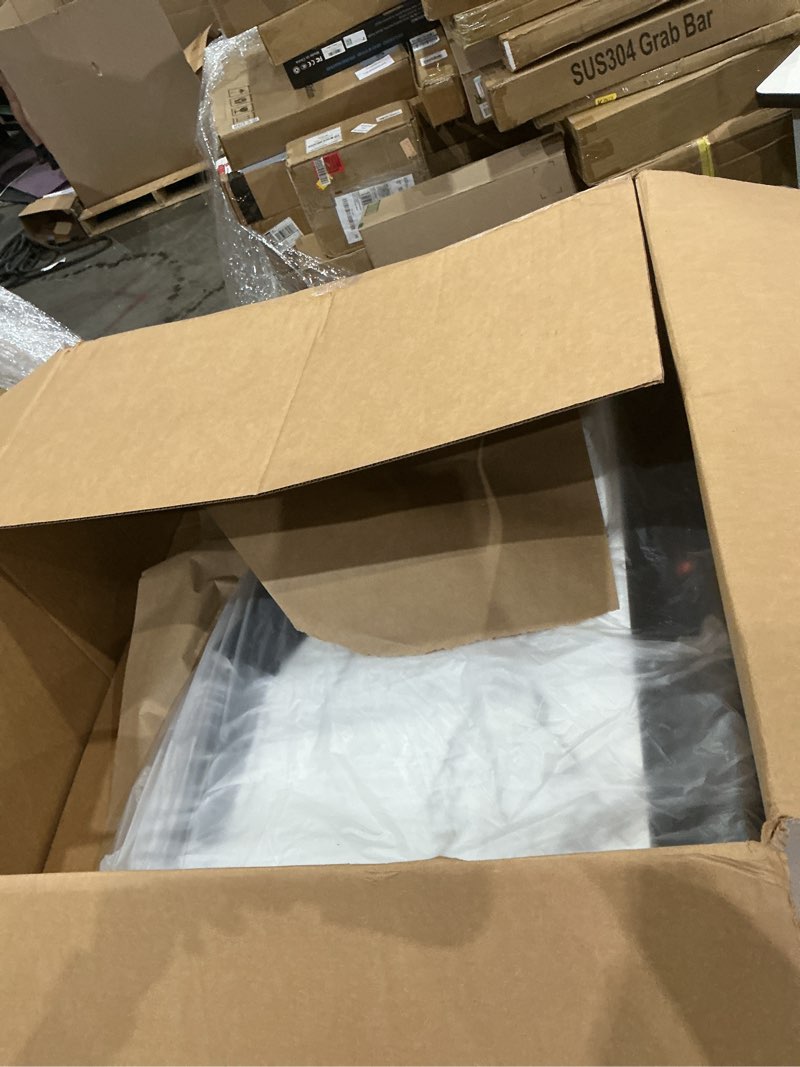 Condition photo showing As Is for pamray 47 inch reversible l shaped gaming desk corner computer desk with storage bag home office table for writing study marble