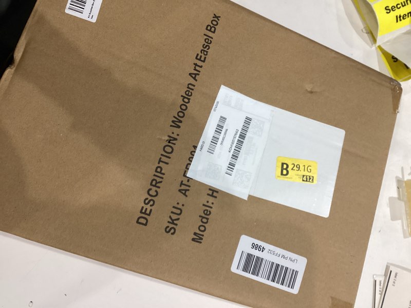 Condition photo showing Good Condition for Art Supplies Box Easel Sketchbox Painting Storage Box, Adjust Wood Tabletop Easel for Drawing & Sketching Student (Painting Easel Box)