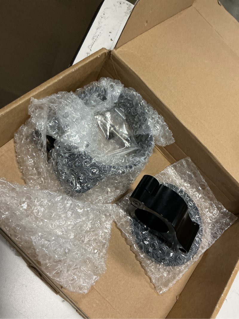 Condition photo showing As Is for 8W Solar Panel for Ring Camera, 2-Pack Solar Panel Charger Compatible with Ring Stick Up Cam Battery, Spotlight Cam Battery, Includes Barrel Plug to USB-C Adapter, IP65 Waterproof, 10ft Cable 2 Black