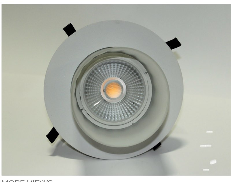 Electrix 6" Flood LED Light Kit with Drop GL IC Rated 18W 120v DWL6FF20DG ( Total pack of 8)