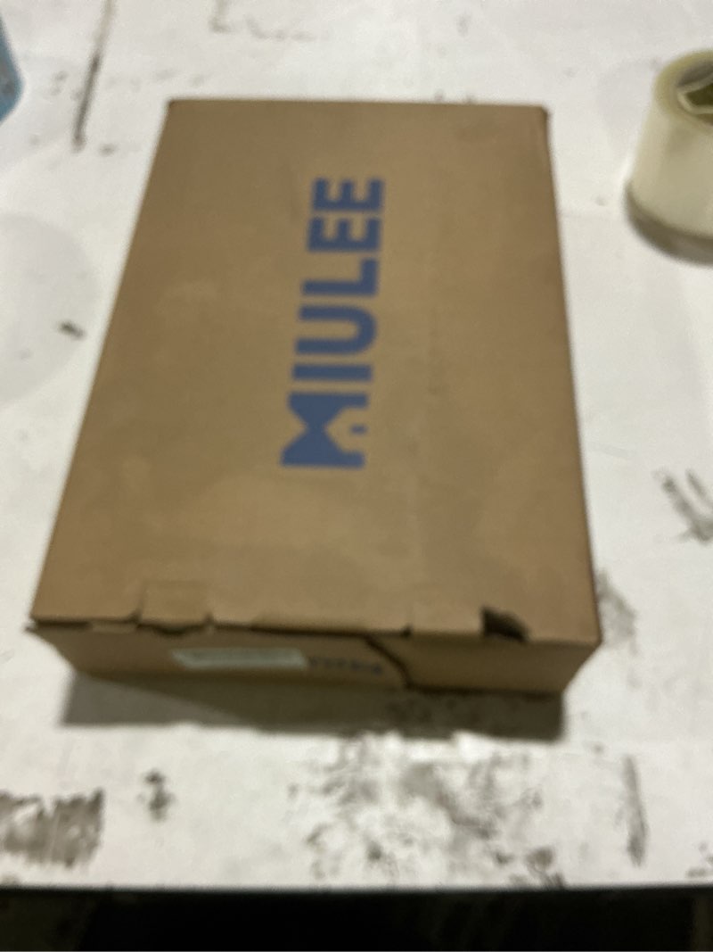 Condition photo showing New/Like New for miulee 100% blackout linen textured curtains for bedroom solid thermal insulated natural beige grommet room darkening curtains & drapes luxury decor for living room nursery 52 x 84 inch (2 panels)
