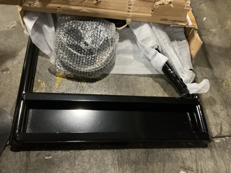 Condition photo showing As Is for outboard boat motor stand,165lb load outboard motor carrier multi purposed portable boat motor engine trolley for repair,maintenance,storage 165 lbs