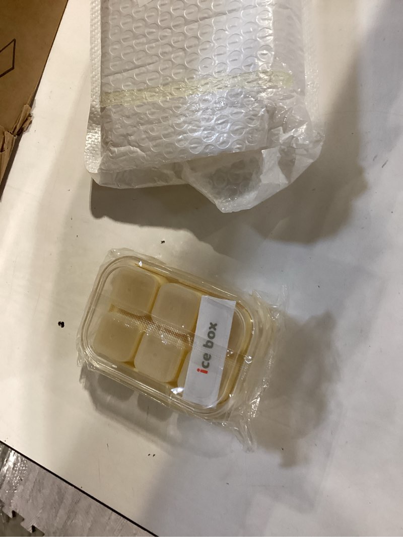Condition photo showing Good Condition for 3-pack mini ice cube tray with lid and bin - 6-cubes each,easy remove and stackable, small ice cube trays for mini fridge, for coffee and personal use