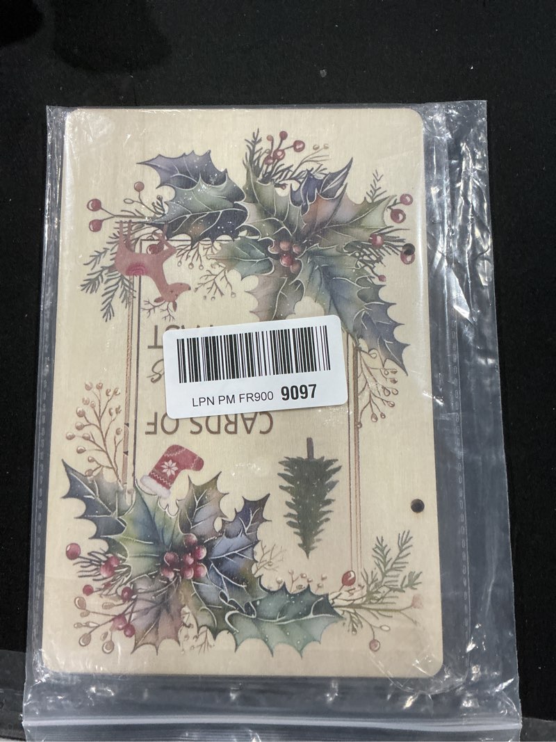 Condition photo showing Good Condition for SUPERDANT Cards Of Christmas Past Greeting Card Holder Organizer Wooden Card Keeper Binder Christmas Cards Keeper Photo Album Cover Birthday Graduation Wedding Journal Keepsake Gifts 9.4x6.3in Holiday-themed card keeper