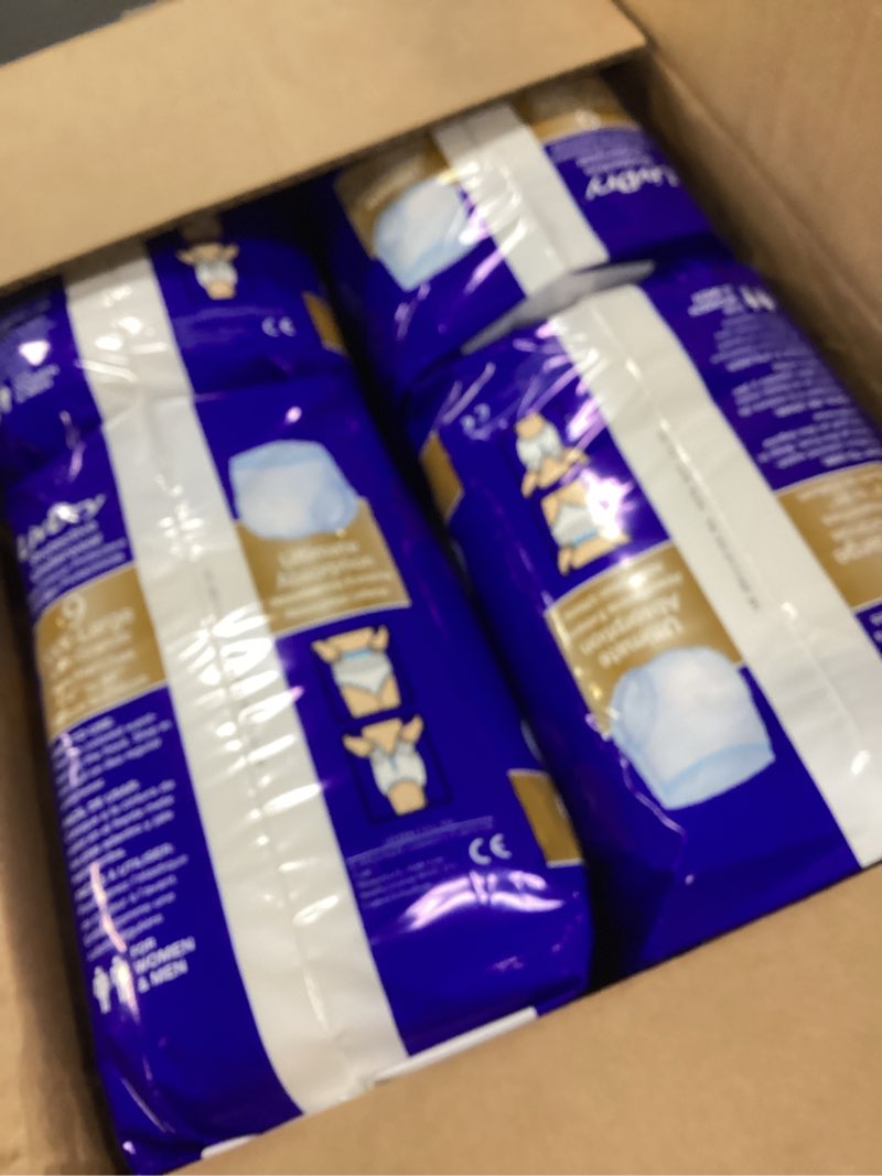 Condition photo showing Good Condition for livdry ultimate 3xl adult incontinence underwear, max absorbant diapers for women and men, xxxl 72” -92" waist, leak proof cuff, xxx-large, 36 count xxx-large (36 count)