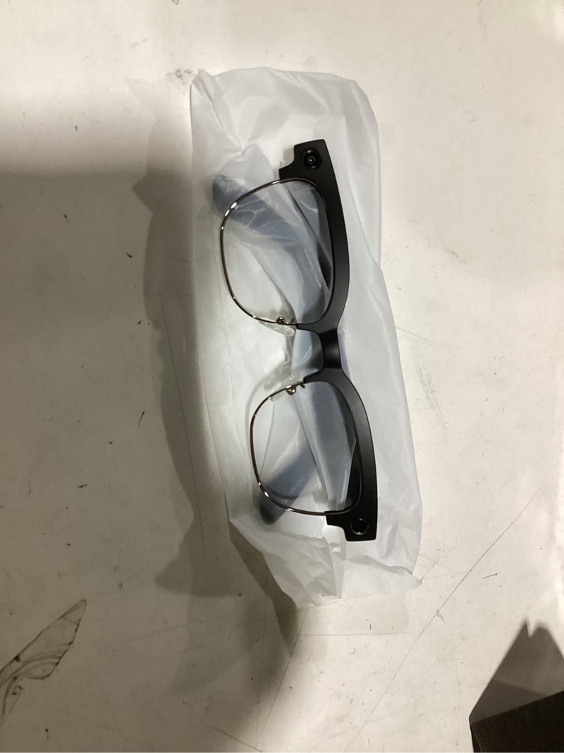 Condition photo showing New/Like New for AI Smart Glasses with Camera and Bluetooth,8MP 4K HD Camera Glasses,Supports AI Voice Control/Photo/Video/Audio Recording,Smart Glasses with 133 Translations,IP67 Waterproof for Business & Outdoor Photochromic lenses/Metal Black