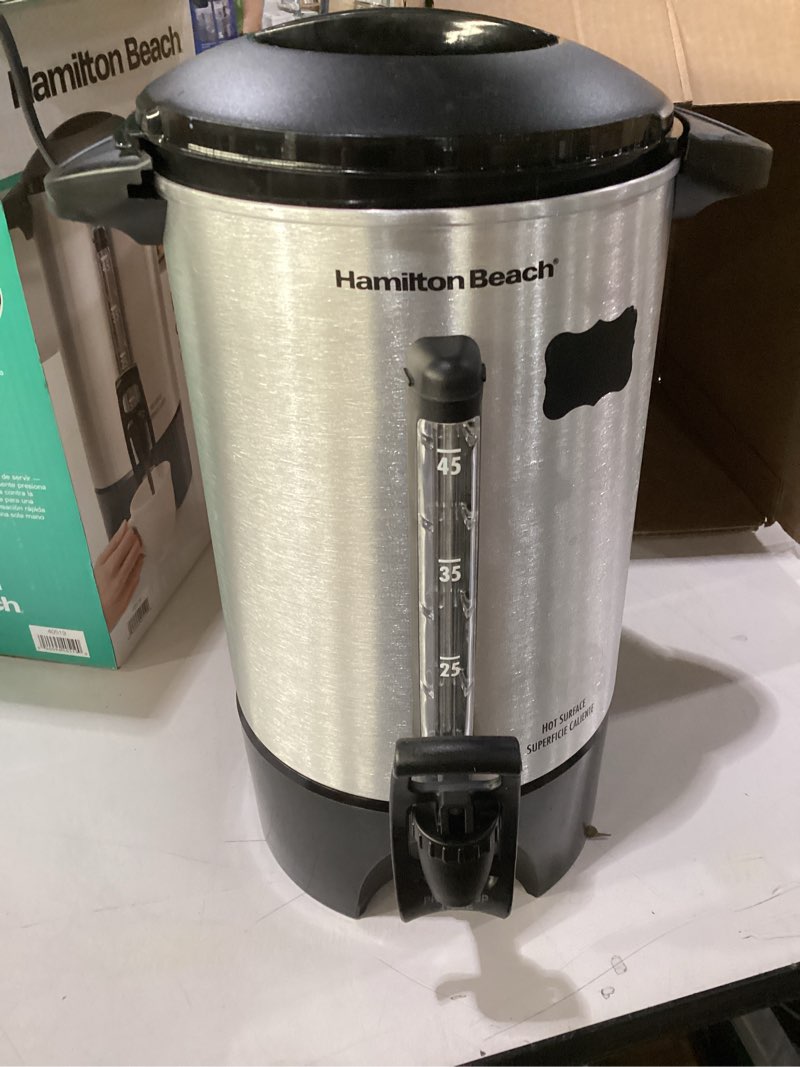 Condition photo showing Good Condition for Hamilton Beach 45cup Urn 40519