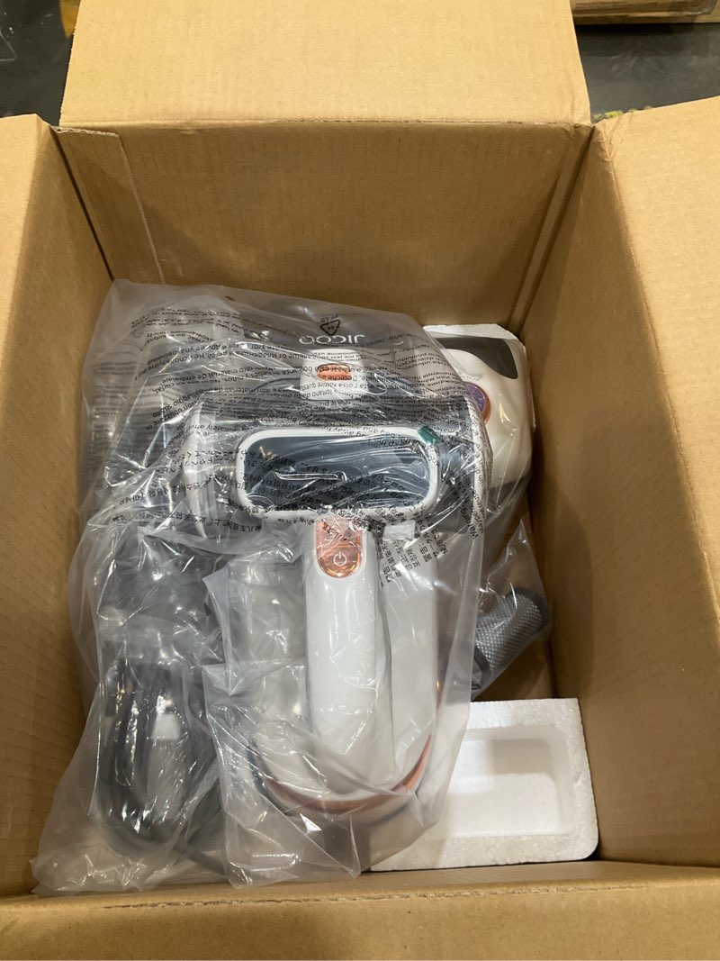Condition photo showing Good Condition for jigoo t600 mattress vacuum cleaner with uv-c light, 15kpa suction 700w powerful double-cup handheld vacuums, bed cleaner with smart dust sensor, ultrasonic, heating tech, mif filter t600 white bed vacuum corded