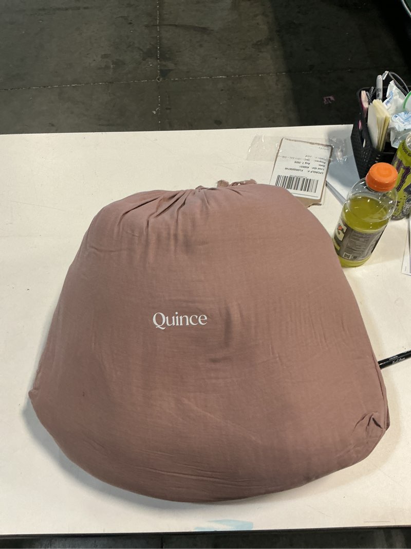 Condition photo showing New/Like New for organic airy gauze duvet cover set, king/cal king, fig