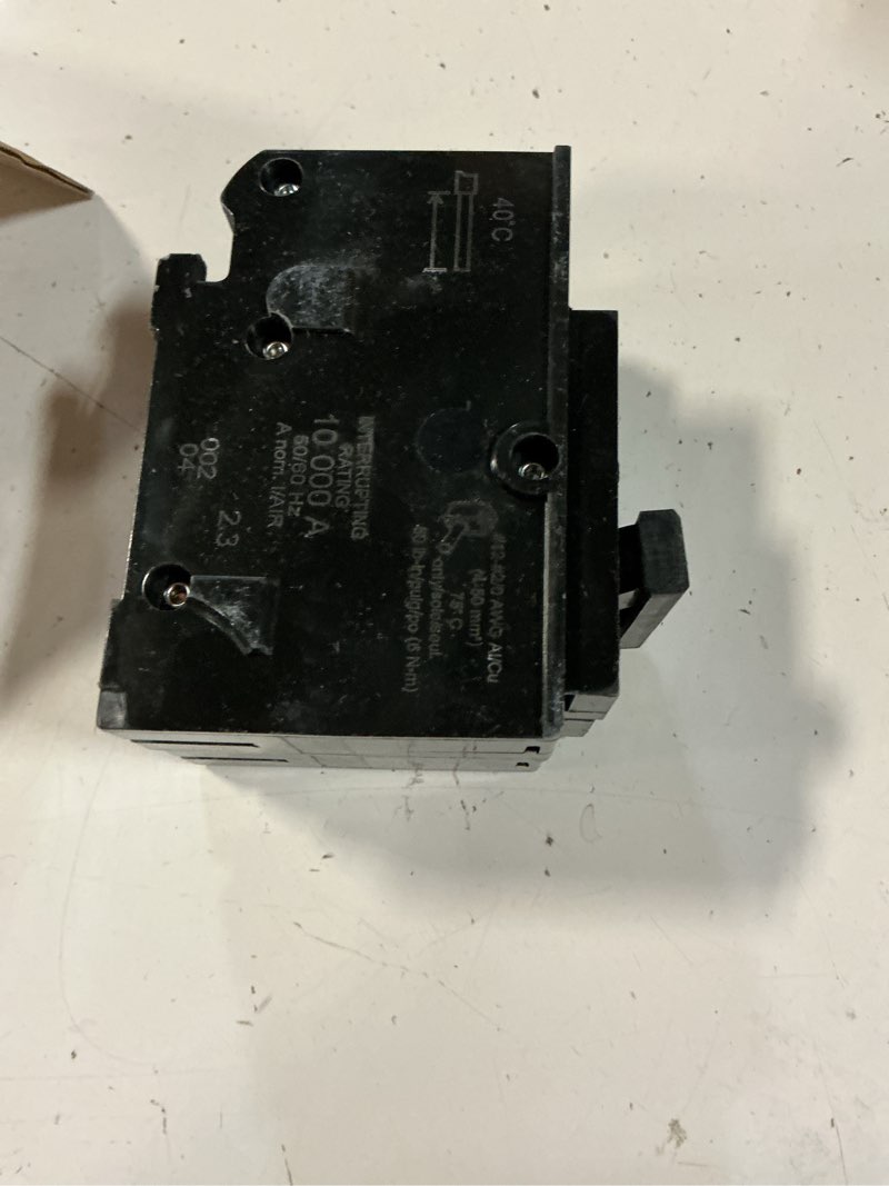 Condition photo showing Good Condition for qo2100cp 100-amp 2-pole circuit breaker - compatible with sd qo load centers, cseds, and nqod panel boards, rated 120/240 vac, 10ka, plug-in mount, visi-trip indicator