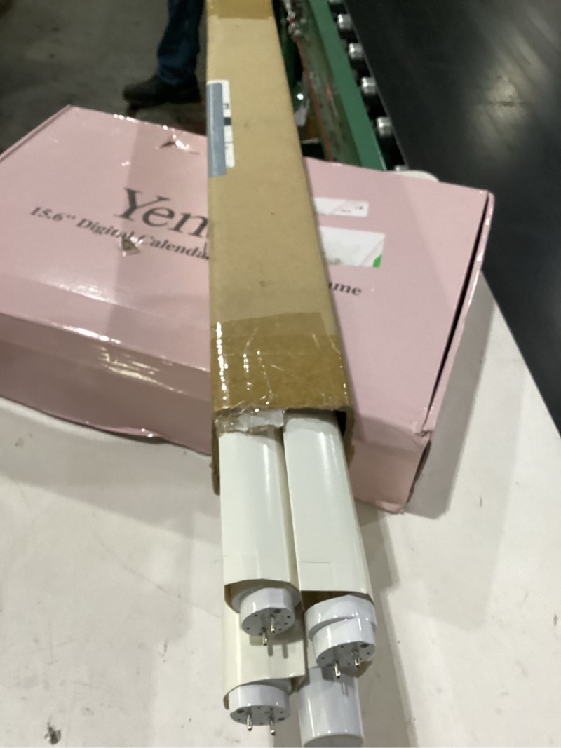 Condition photo showing New/Like New for 2ft t8 led tube light,12w(30w equivalent), 1560lm,led replacement f20t10 t20t12 flourescent tube,5000k, dual ended power, clear cover(4-pack)