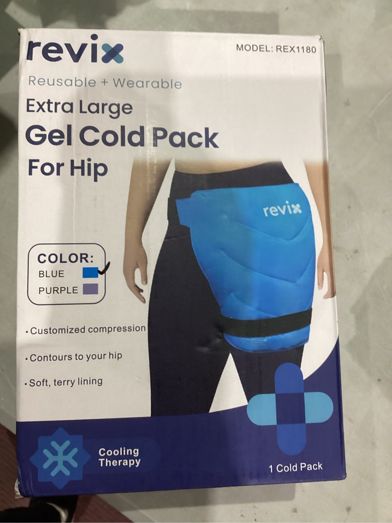 Condition photo showing Good Condition for REVIX Extra Large Cold Pack for Hip Replacement, Reusable Ice Pack for Hip Flexor, Post-Workout Recovery, After Hip Surgery Must Have Blue-Pack 1 1.0