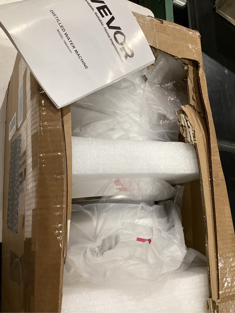 Condition photo showing As Is for vevor distilled water machine model: ymk60101 