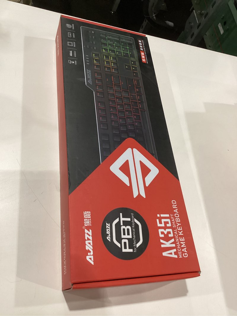 FIRSTBLOOD ONLY GAME. AK35I Wired Mechanical Gaming Keyboard – PBT Keycaps - Brown Switches - White-Blue Matching – White Backlit - Multimedia Keys Roller – White PBT Keycaps White-Blue Brown Switch