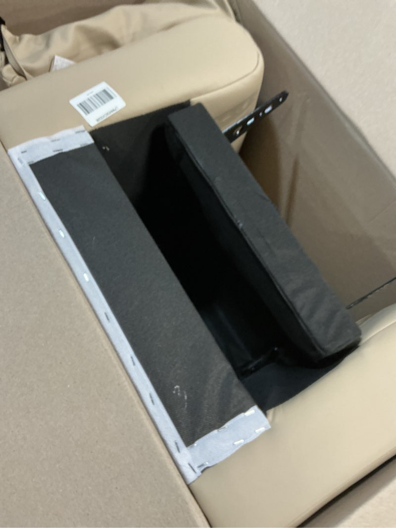 Condition photo showing Good Condition for Flash Furniture Vana Vinyl Kids Recliner with Cup Holder, Headrest, and Safety Recline, Contemporary Reclining Chair for Kids, Supports up to 90 lbs., Beige Beige Vinyl