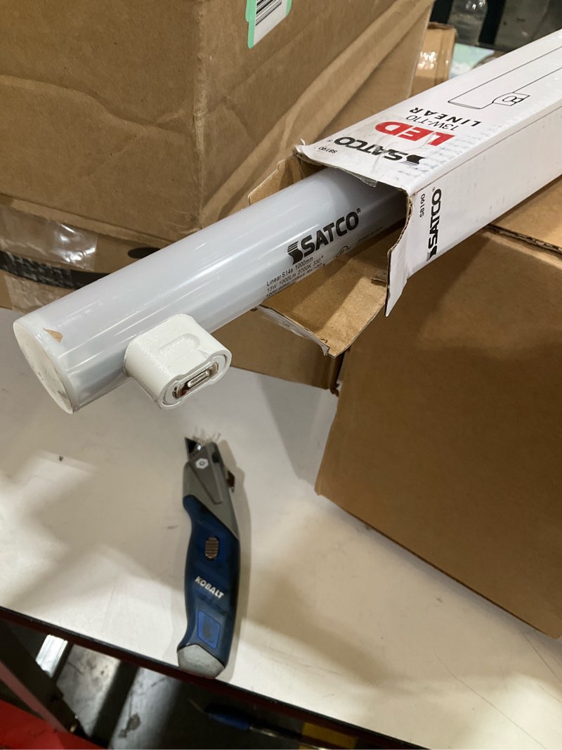 Condition photo showing Good Condition for satco s8190 double contact light bulb in white finish, frosted