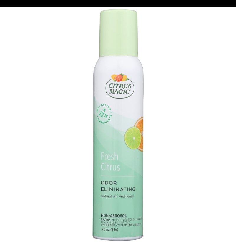 Citrus Magic Natural Odor Eliminating Air Freshener Spray, Fresh Citrus, 3-Ounce ( 2:pc) 