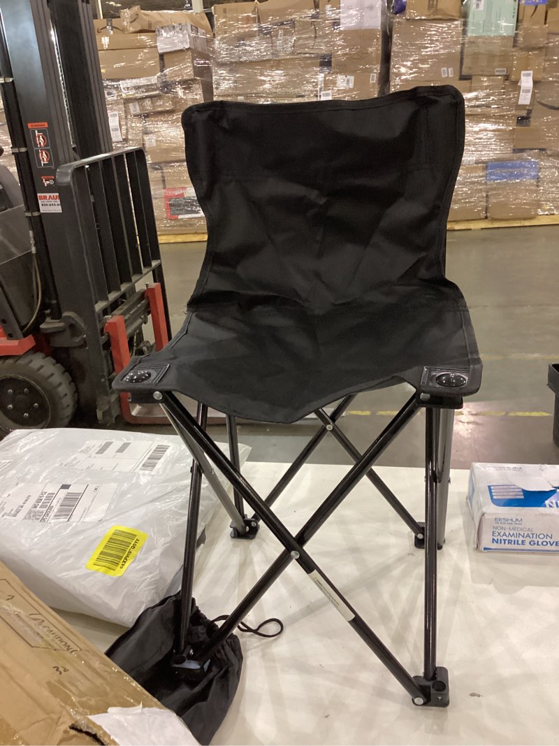 Folding camping chair color black 