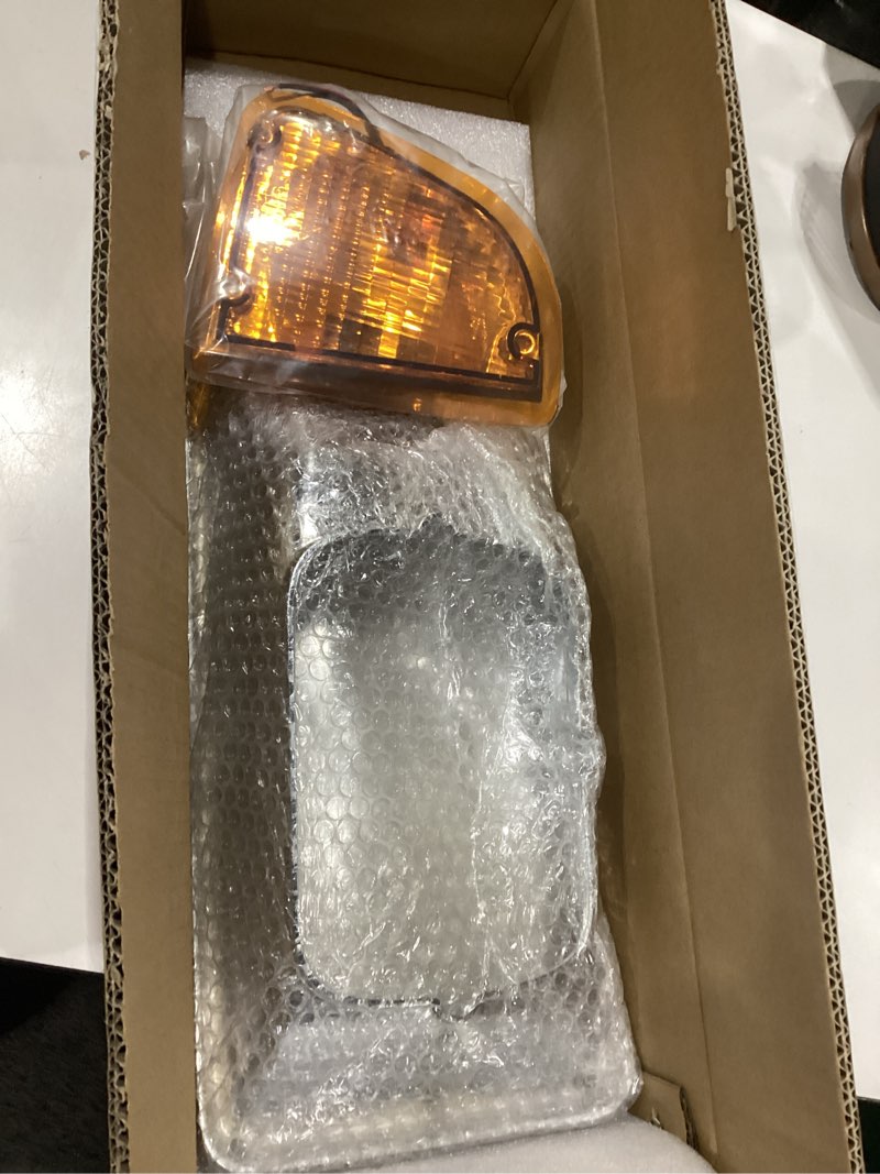 Condition photo showing Good Condition for pair headlight bezel with led turn signal light compatible with kenworth t300 t330 replacement driver left and passenger right side chrome (no headlight bulb) 2 pcs