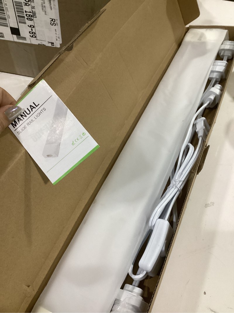 Condition photo showing Good Condition for Lithonia Lighting 4 Foot LED Light Fixture, Low-Profile LED Wraparound Flush Mount Ceiling Light, 4000K Cool White, 120V, 48-Inch (FMLWL 48 840) 4000K Cool White 48-Inch 120V Mount Light