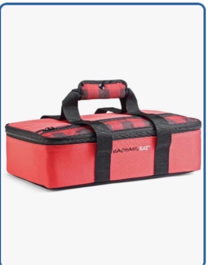 Rachael Ray Lasagna Lugger, Thermal Insulated Casserole Carrier for Hot or Cold Food, Lugger Tote fo