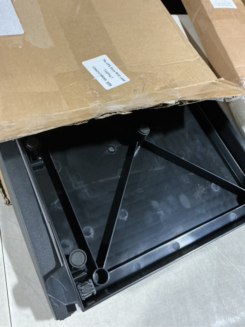 Condition photo showing As Is for Amazon Basics Paper Trimmer Cutter for Office and Crafts, Heavy-Duty, Portable Guillotine Paper Cutter with Blade Lock, 12-Inch, 10-Sheet Cardstock, Photos