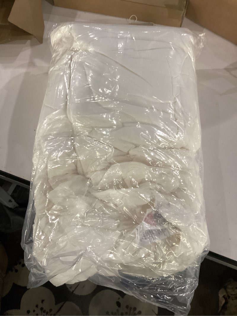 Condition photo showing Good Condition for cozy bliss cooling comforter queen size, cooling blankets for hot sleepers and night sweats, cream summer comforter for queen size bed, breathable soft lightweight silk smooth cream queen(90"*90")