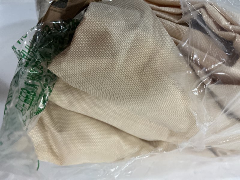 Condition photo showing Good Condition for ic iclover outdoor tv cover 60-65 inch, 600d heavy duty 4 season weatherproof tv screen protector with waterproof zipper, roll up front flap, fit for wall mount outside television, led, lcd, oled tvs beige 60-65"