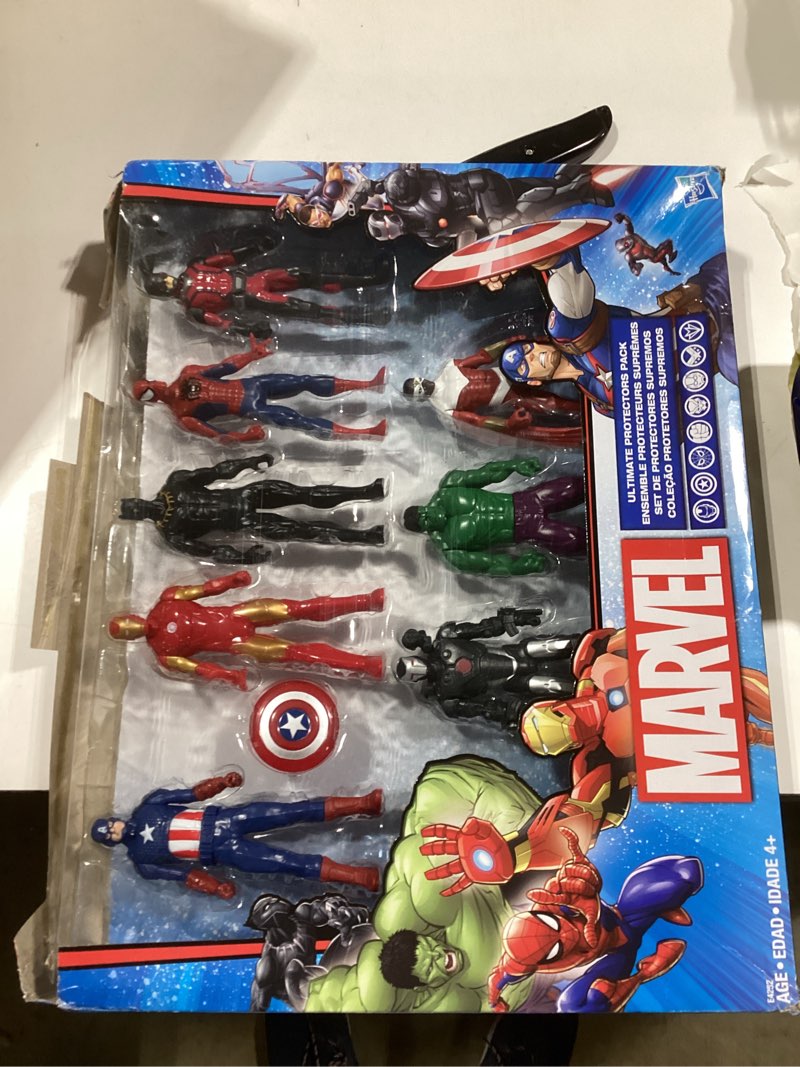 Marvel Avengers Action Figures - Iron Man, Hulk, Black Panther, Captain America, Spider Man, Ant Man
