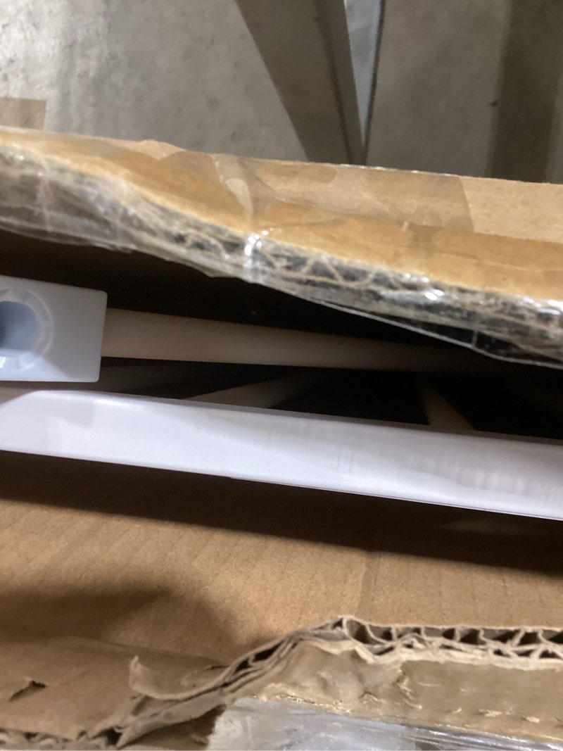 Condition photo showing As Is for 29.5-40.5" Baby Gate for Stairs, Dog Gate for Doorways, Walk Thru Auto Close Metal Baby Safety Gate for The House, Stairs and Doorways, Child Gate Pressure Mounted, Pet Gate for Dog Indoor - White White 29.5-40.5"W x 30"H