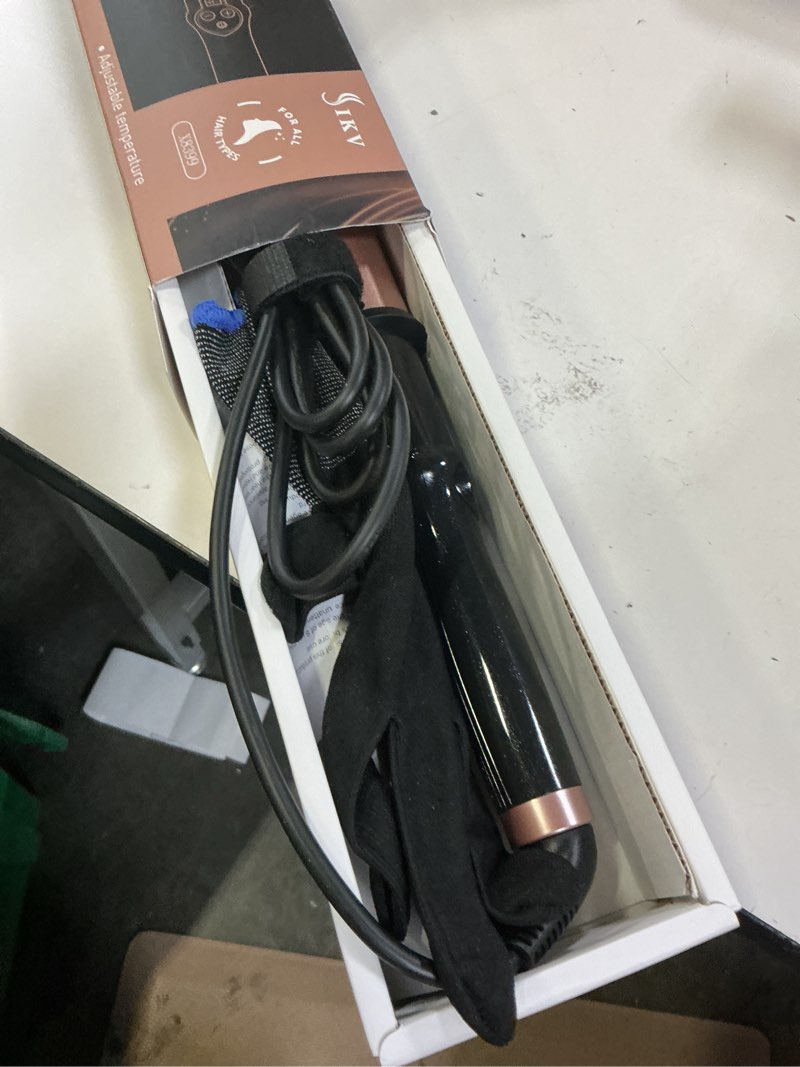 Condition photo showing Good Condition for 1 1/2 inch large curling wand for long hair, 1.5 inch dual voltage hair curling iron wand ceramic extra long barrel,10 adjustable temp