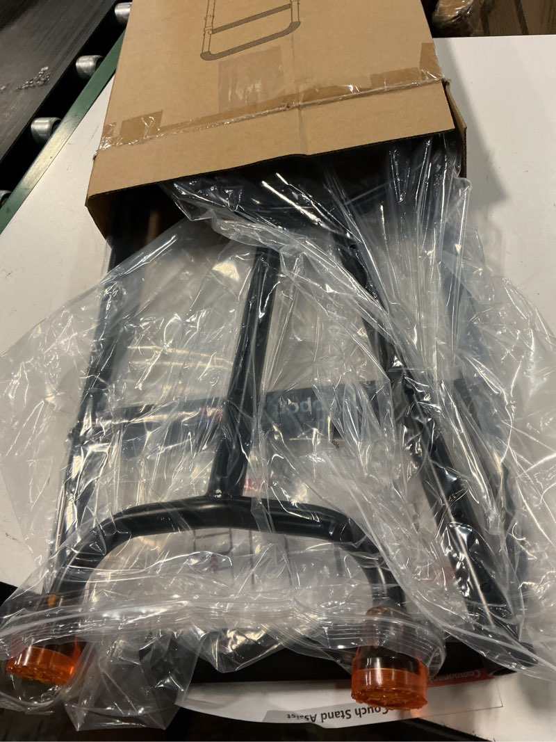 Condition photo showing Good Condition for stand assist for elderly couch & chair riser - heavy-duty steel frame, adjustable standing aid device for seniors, supports 450lbs, non-slip black mobility helper
