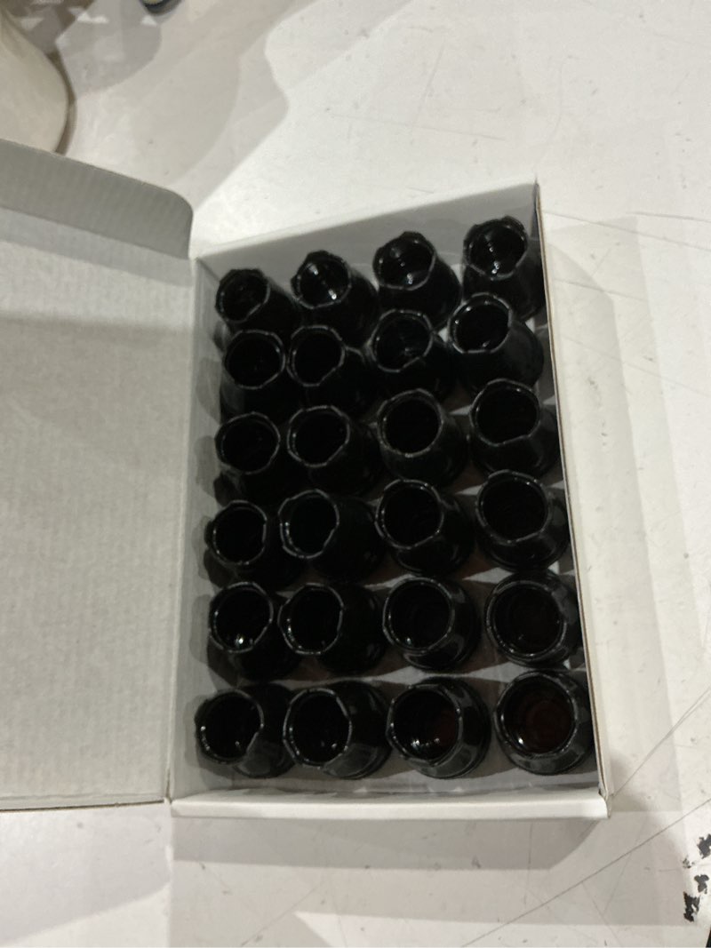 Condition photo showing Good Condition for 24-pack silicone chair leg floor protectors for hardwood floors -felt furniture pads, rubber chair leg covers/caps - noise reducing & scratch-proof - round xs (fits 9/16"-13/16" / 15-20mm), black black round xs (fit 15–20mm)