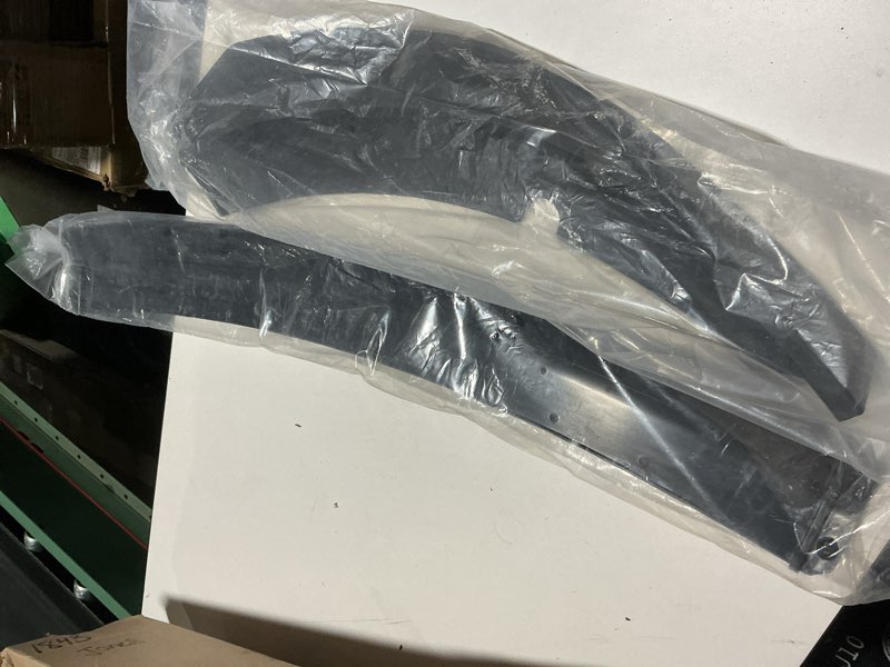 Condition photo showing As Is for ikon motorsports, front bumper lip compatible with 2015-2023 dodge charger srt, v1 style abs matte black front splitter lower protector 3pc, 2016 2017 2018 2019