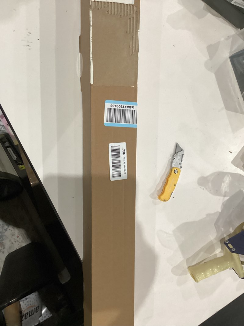 Condition photo showing Good Condition for Sun Zero Seraphina Textured 100% Total Blackout Cordless Roman Shade, Linen, 33" W x 64" H Linen 33"W x 64"H